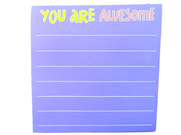 Inspirational Sticky Note - Bright Purple
