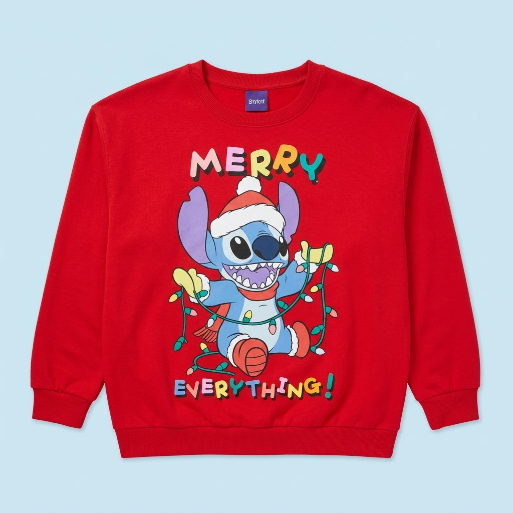 Stitch “Merry Everything” Fleece Sweatshirt Signature Box