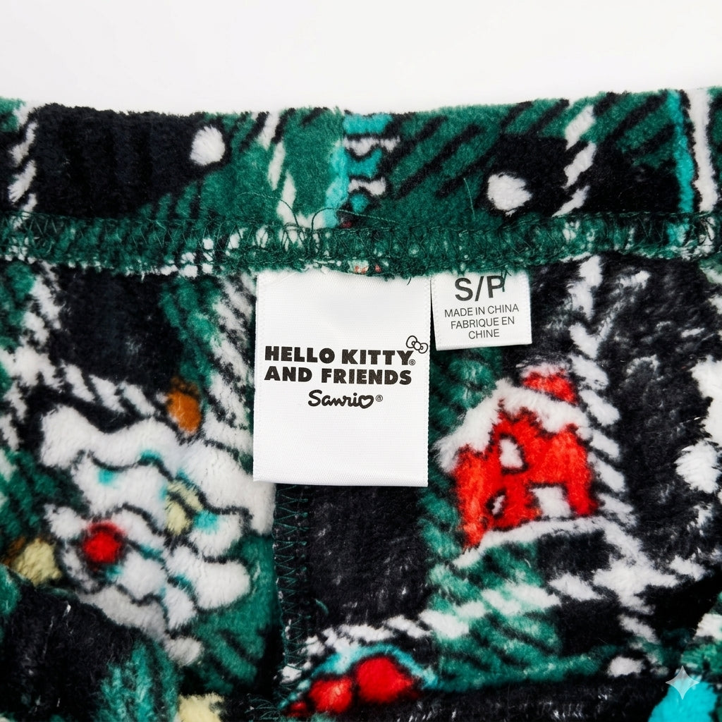 Hello Kitty & Friends HD Print T-Shirt & Plush Pant Pajama Set Signature Box
