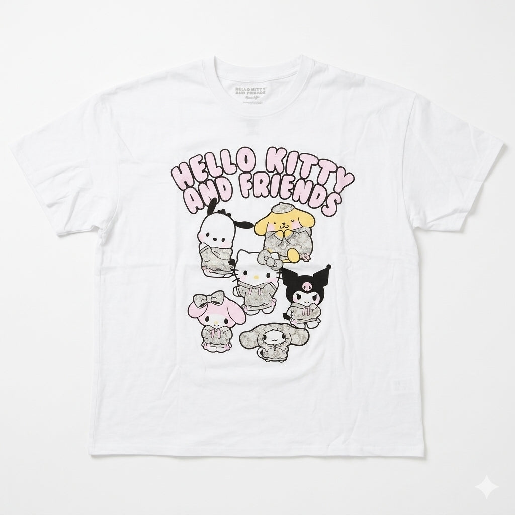 Hello Kitty & Friends T-Shirt & Sticker Duo Gift Bundle