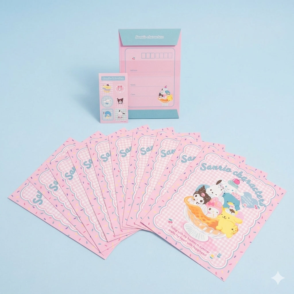 My Melody Pink Beanie & Letter Set Gift Bundle
