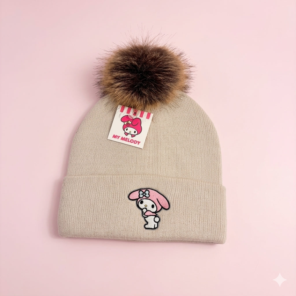 My Melody Beanie (Natural) & Letter Set Gift Bundle