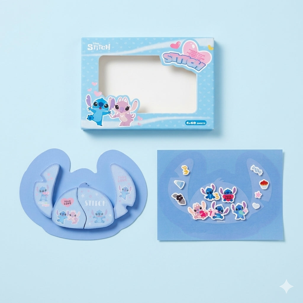 Stitch Hawaii T-Shirt & Sticky Note Set Gift Bundle