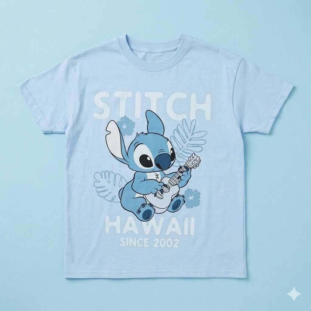 Stitch Hawaii T-Shirt & Sticky Note Set Gift Bundle