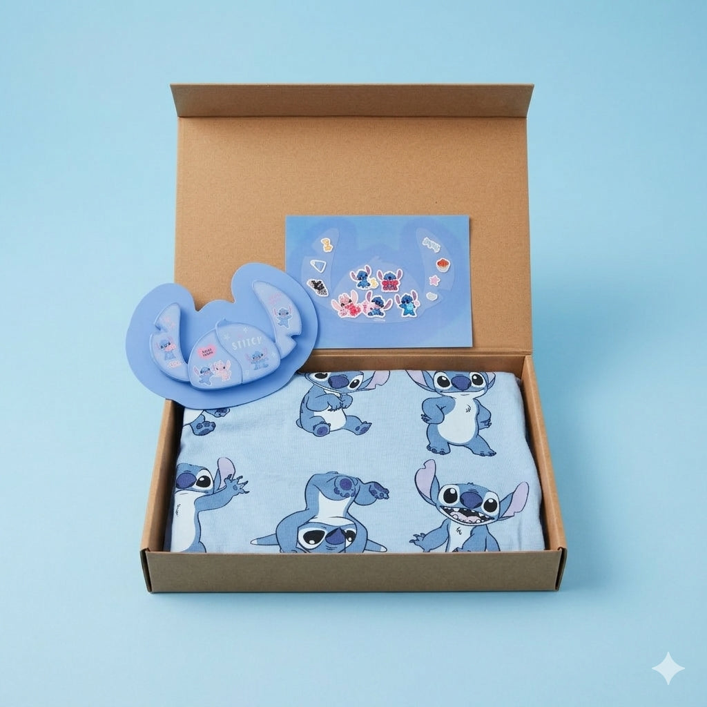 Stitch Nation T-Shirt & Sticky Set Gift Bundle