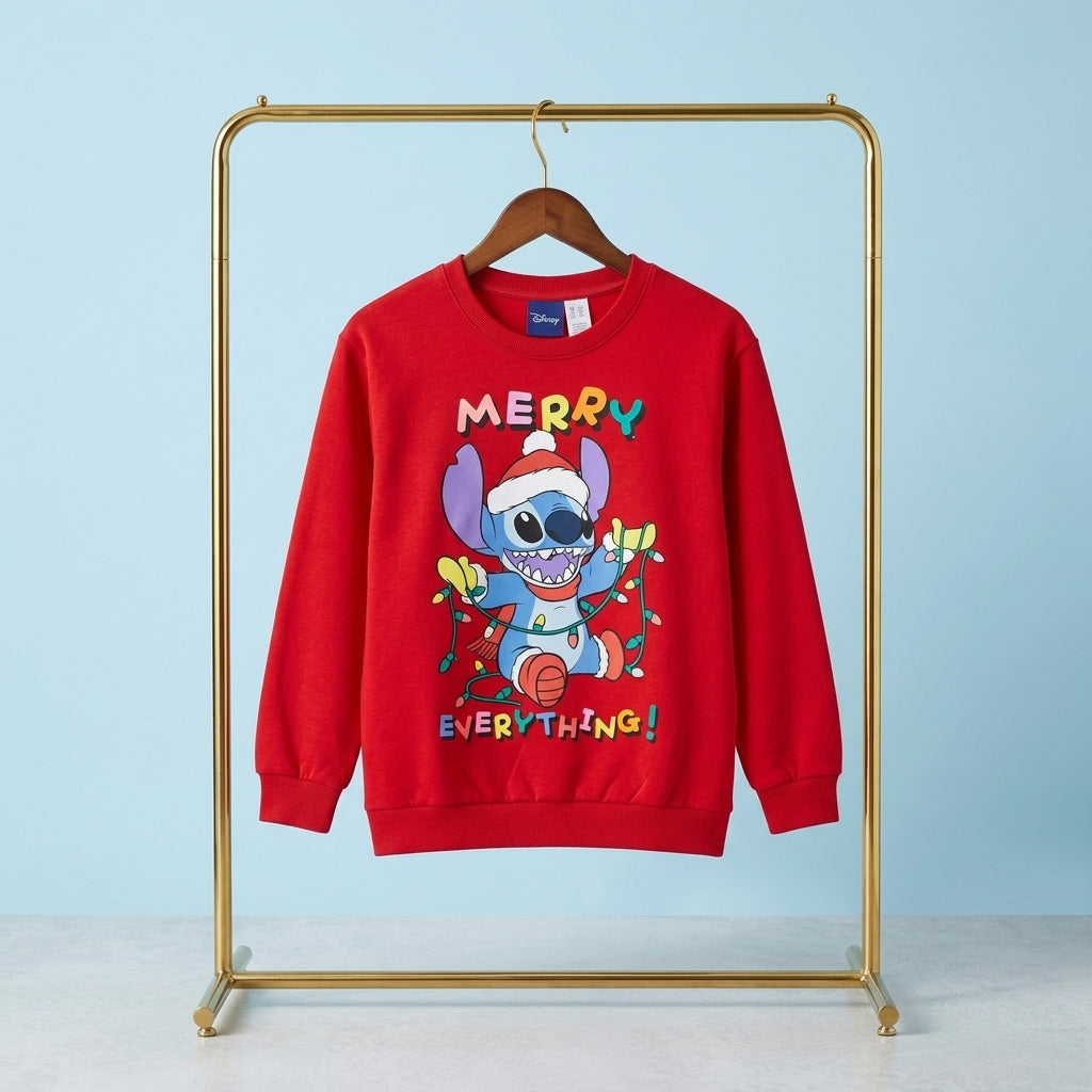 Stitch “Merry Everything”  Fleece Sweatshirt Signature Box