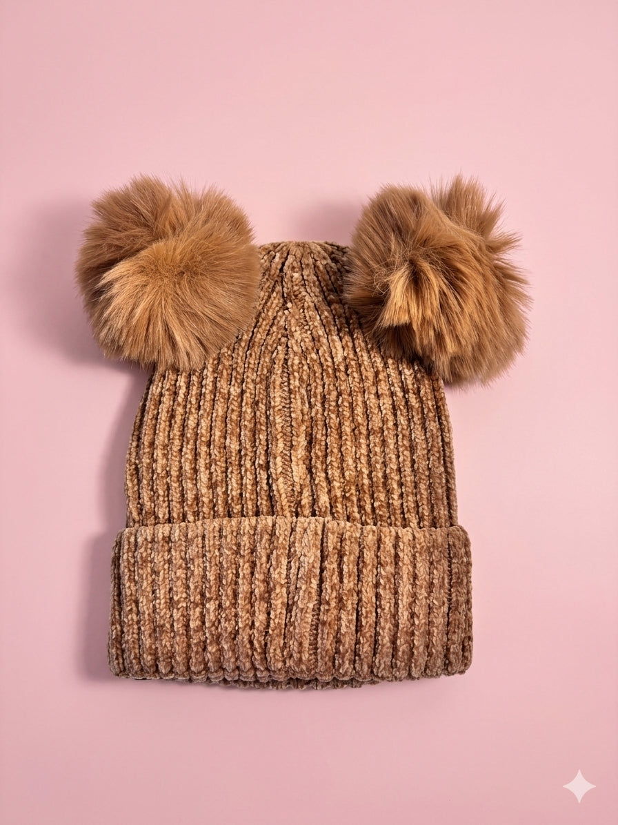Ribbed Chenille Critter Beanie Signature Box