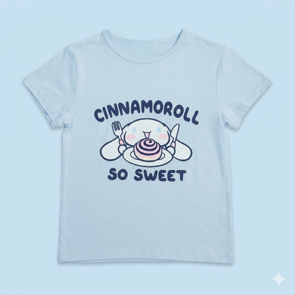 Cinnamoroll HD Print T-shirt & Plush Pant Pajama Set Signature Box