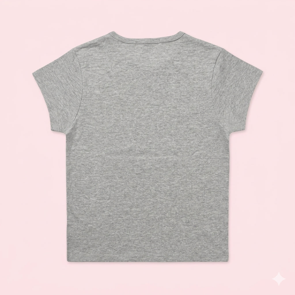 Graphic Ribbed Fitted T-Shirt Signature Box